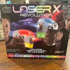 Laser X Revolution Laser Tag System Micro Double Blasters 2-Player Set Compact